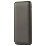 Power bank 10000mah cu cablu 30cm tip c - gri antracit