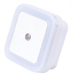 Lampa Veghe LED Zola&reg;, 4 LED-uri, 1W, 65x65x45mm, Alba, Plastic, Priza, Neutra, Copii, Bucatarie, Living, Dormitor