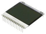 Afișaj LCD grafic 102x64 FSTN Positive alb 39x38,1mm PIN 14