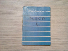 A. S. PUSKIN - Versuri - &amp;quot;Cele mai Frumoase Poezii&amp;quot;. 1958, 110 p. foto