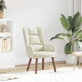 VidaXL Fotoliu de relaxare Crem 63 x 67 x 94 cm Catifea