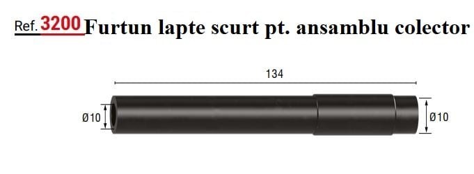 Furtun lapte scurt pt. ansamblu colector