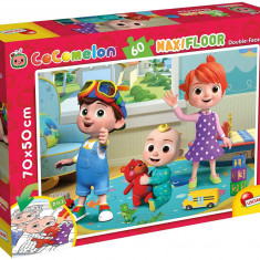 Puzzle de colorat maxi - Cocomelon si ursuletul (60 piese) PlayLearn Toys