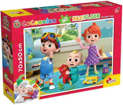 Puzzle de colorat maxi - Cocomelon si ursuletul (60 piese) PlayLearn Toys foto