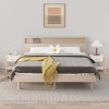 VidaXL Noptiere, 2 buc., alb, 42x38x45 cm, lemn prelucrat 345655