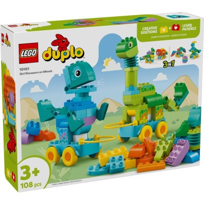 LEGO DUPLO DINOZAURI PE ROTI 3 IN 1 10451 SuperHeroes ToysZone foto