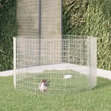 VidaXL Adăpost pentru animale cu 10 panouri, 54x100 cm fier galvanizat