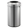 EKO Coș de gunoi deschis Urban, argintiu mat, 90 L 440065