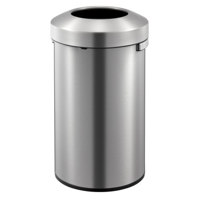 EKO Coș de gunoi deschis Urban, argintiu mat, 90 L 440065 foto