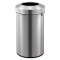EKO Coș de gunoi deschis Urban, argintiu mat, 90 L 440065