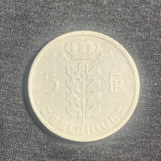 Moneda 5 franci 1950 Belgia
