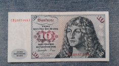 10 Mark 1977 Germania RFG, marci germane, seria CH2887369J foto