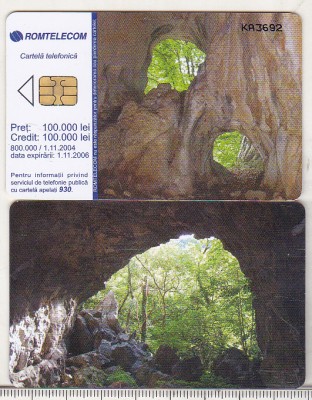bnk card Cartela telefonica 2004 - Pesteri - RO-ROM-0272 foto