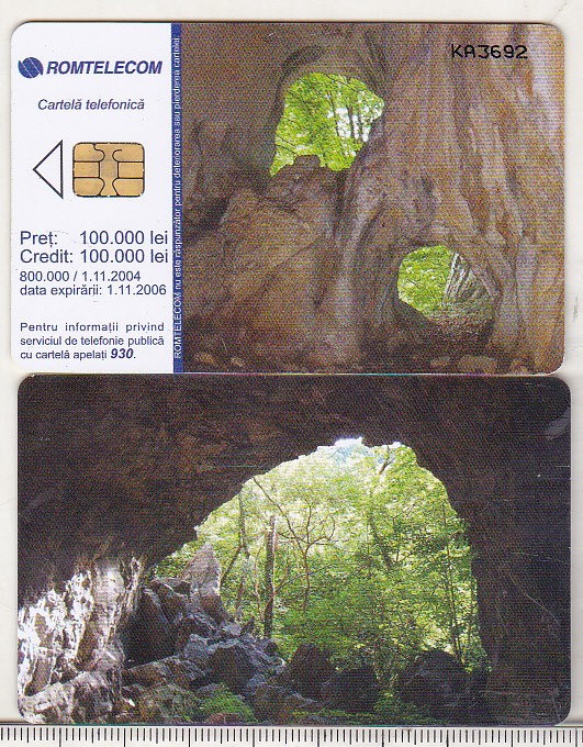 bnk card Cartela telefonica 2004 - Pesteri - RO-ROM-0272