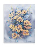 Cumpara ieftin Tablou cu flori pictat manual, Parfumate, 50x40cm acril pe panza, Mircea Iordache