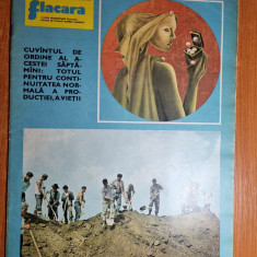 revista flacara 19 iulie 1975-ceausescu la galati,dolj si insula mare a brailei