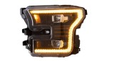 Set faruri Ford F-Series F150, 11.2014-2017, montare fata, stanga+dreapta, cu animatii; LED; manual; galben DRL; Tuning; LED, Vland