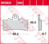 Cumpara ieftin Set placute frana fata TRW MCB834 - BMW G 310 - C 400 - KTM Duke - RC 125-200-250-390cc