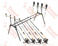 Kit compus din 4 lansete WIND BLADE cu 4 mulinete MIFINE si rod pod full echipat foto