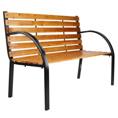 HI Banca de parc, maro, 122x60x81 cm foto