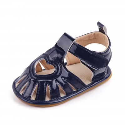 Sandale bleumarine pentru fetite - Heart (Marime Disponibila: 12-18 luni foto