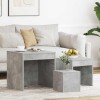 VidaXL Mese suprapuse, 3 buc., gri beton, lemn prelucrat 808598