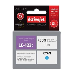 Cartus compatibil LC123 cyan pentru Brother LC-123C, Premium Activejet, Garantie 5 ani