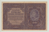 POLONIA - 1000 MAREK / MARK 1919 , SERIE 491294, BEX1.67