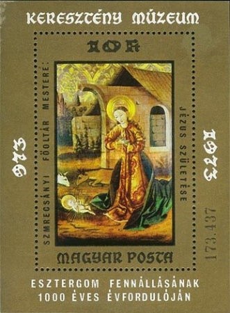 Ungaria 1973 - picturi din Muzeul Crestin, colita neuzata
