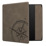 Husa kwmobile pentru Amazon Kindle Oasis 10, Piele ecologica, Gri, 56972.11