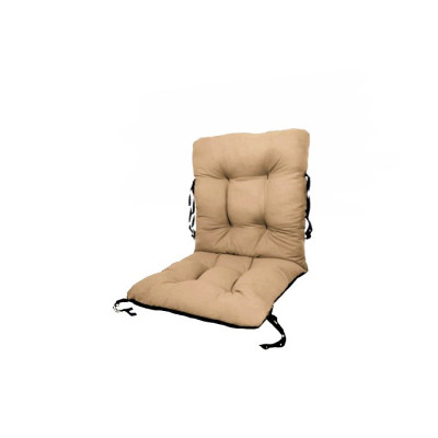 Perna decorativa pentru scaun de bucatarie cu spatar, dimensiune sezut 42x40 cm, spatar 42x50 cm, culoare bej foto