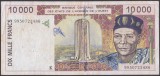 Bancnota Statele Africii de Vest 10.000 Franci 1999 - P714Kh VF ( Senegal - vezi descriere )