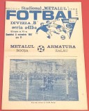 Program meci fotbal &quot;METALUL&quot; BOCSA - &quot;ARMATURA&quot; ZALAU (08.11.1987)