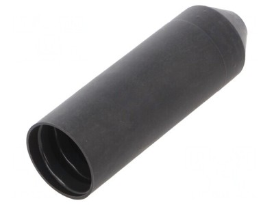 Cap Termocontractabil 20mm Negru Polyolefină foto