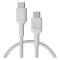 Cablu Greencell PowerStream USB-C 0.3m 100W &Icirc;ncărcare Rapidă PD Alb