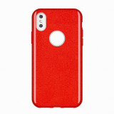 Husa Cu Sclipici Wozinsky Husa Stralucitoare Pentru IPhone XS Max Rosie 7426825359681