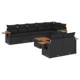 Cumpara ieftin Patio Sofa Set 9-Locuri Black