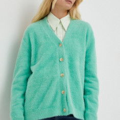 Levi's cardigan femei, culoarea verde, light