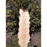 Panoplie lemn de cireș, maro sau natur. 80x25cm