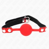 Kink Collar &amp; Gag-Gag cu Bilă din Silicon 4 cm Model 2 60 X 2 cm