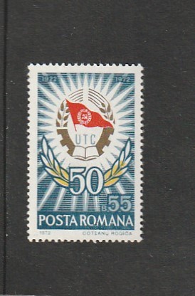 ROMANIA 1972 LP 786 SEMICENTENARUL U.T.C. MNH NESTAMPILAT