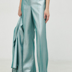 Bruuns Bazaar pantaloni Feverfew Eleza femei, drept, high waist