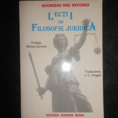 Giorgio del Vecchio - Lectii de filosofie juridica