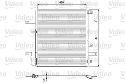 VALEO 815061 NEW PART Condensator, climatizare foto