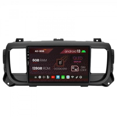 Navigatie Toyota Proace (2016+), Android 13, B-Octacore 6GB RAM + 128GB ROM, 9 Inch - AD-BGB9006+AD-BGRKIT065V2 foto