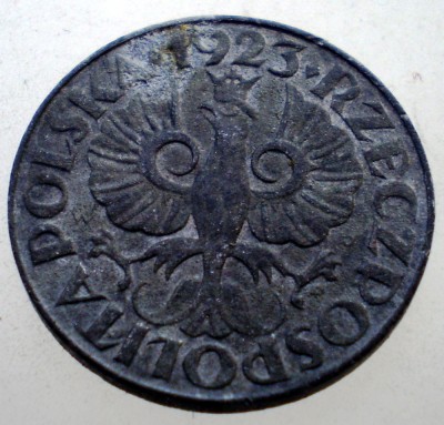 7.203 POLONIA WWII OCUPATIE GERMANA 20 GROSZY 1923 ZINC 1941-1944 foto