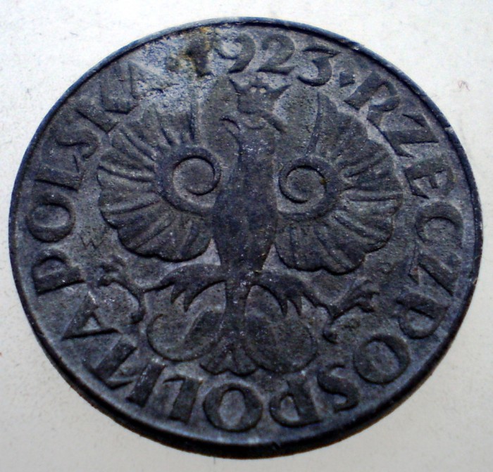 7.203 POLONIA WWII OCUPATIE GERMANA 20 GROSZY 1923 ZINC 1941-1944