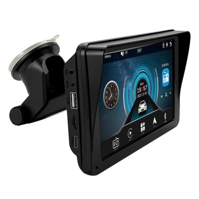 Sistem Multimedia Techstar&amp;reg; Apple Carplay/Android 7094P, Ecran Tactil, 7 Inch 1080P Full HD, Bluetooth, Mirror Link/Card TF/USB/AUX, Negru foto