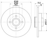 Disc frana CITROEN BERLINGO platou / sasiu (B9) (2008 - 2016) RINGER 0950004272