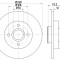 Disc frana CITROEN C4 Picasso I (UD) (2007 - 2013) RINGER 0950004272